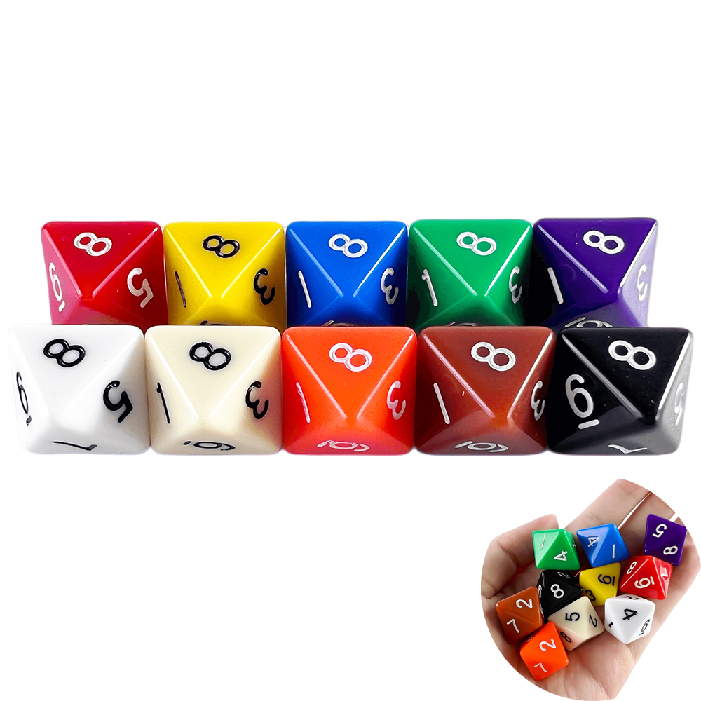 Board Game Digital - D8 多面体サイコロ 15.5 ミリメートル TRPG DND