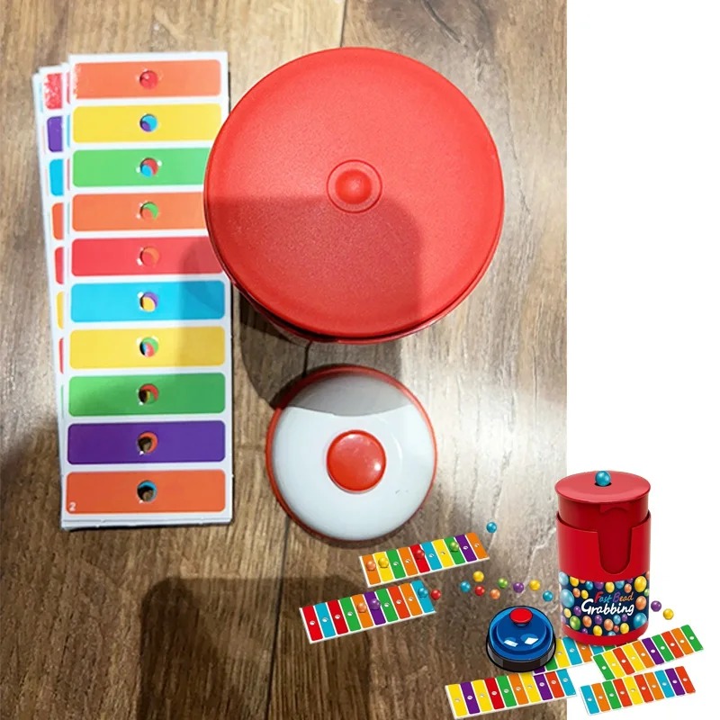Board Game For 3 Players - BINGO手動式ラッキー抽選機 カラフルなボール付き、ファミリーパーティー向け2人用インタラクティブストレス解消ボードゲーム