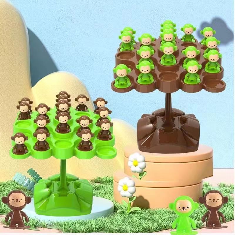 Board Game Nature - モンキーバランスツリーフォーカスバランストレーニング子供のおもちゃ折りたたみ音楽シリーズ親子インタラクティブボードゲーム