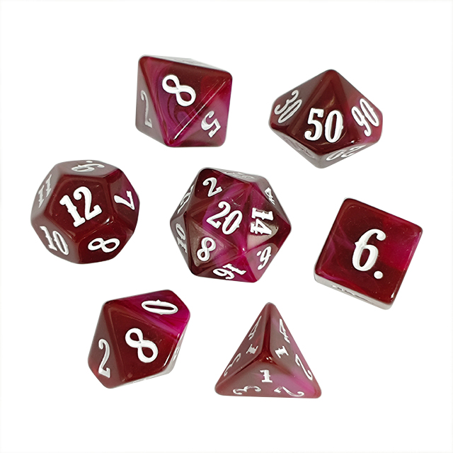 Board Game Digital - ブレンドカラーアクリル素材ダイスセットゲーム デジタルダイス DND RPG MTG ロールプレイングボードゲーム