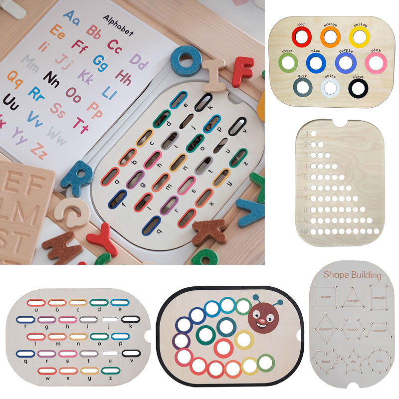 Board Game Nature - 子供モンテッソーリゲーム微動トレーニング感覚トレイボードゲーム木製色分類教区学習知育玩具