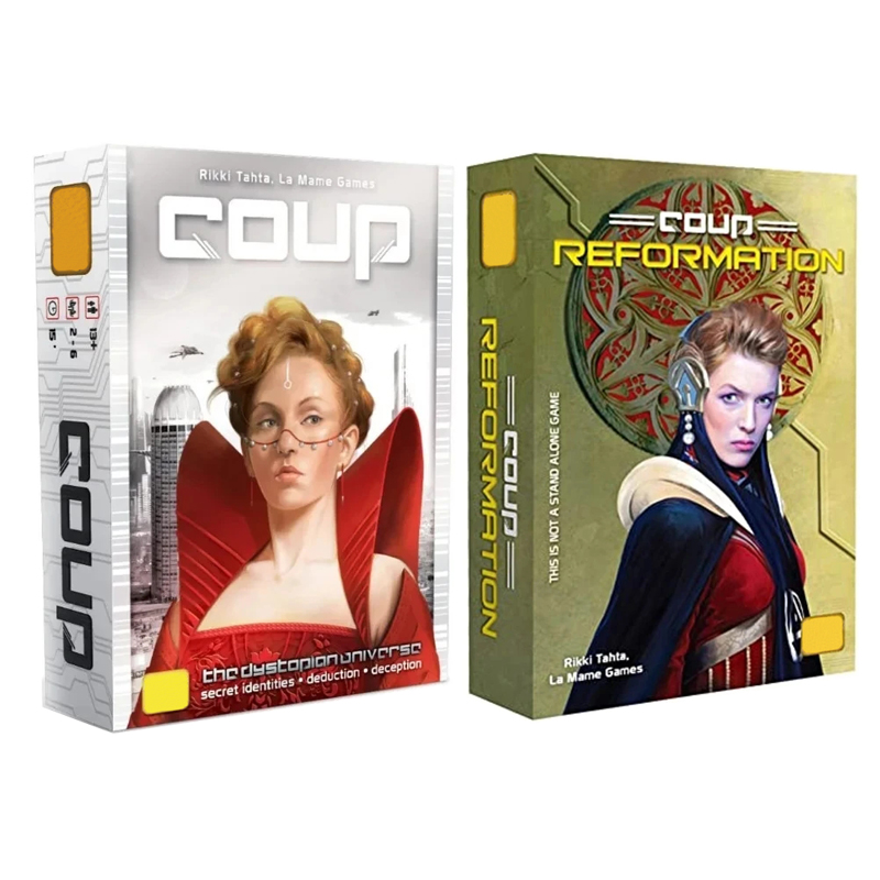新しいクープボードとカード |   クーデター |   カー - Board Game Bang のレビューと価格