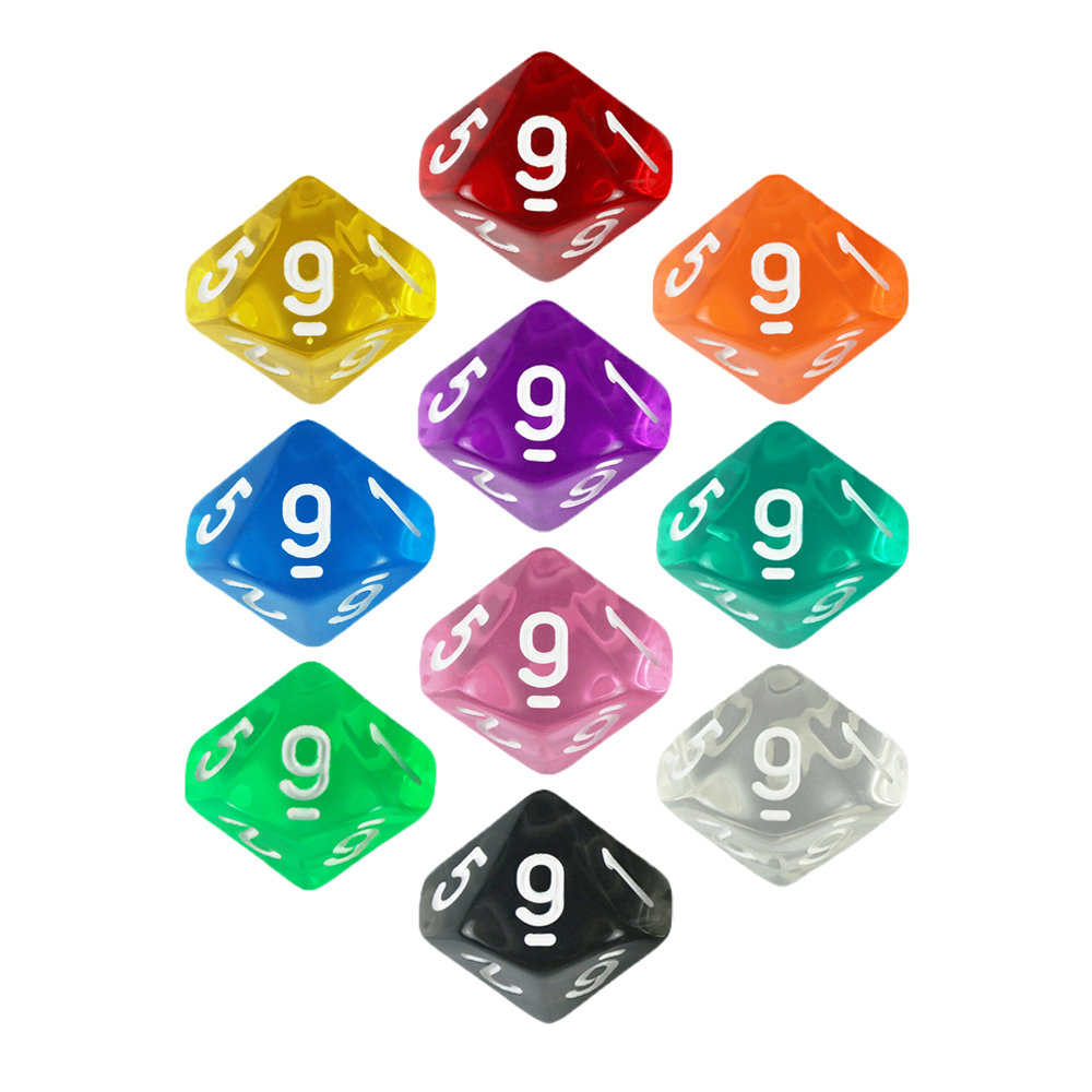 ボードゲーム D10 ダイス 10個 デジタル 0-9 多面 - Board Game Digital のレビューと価格