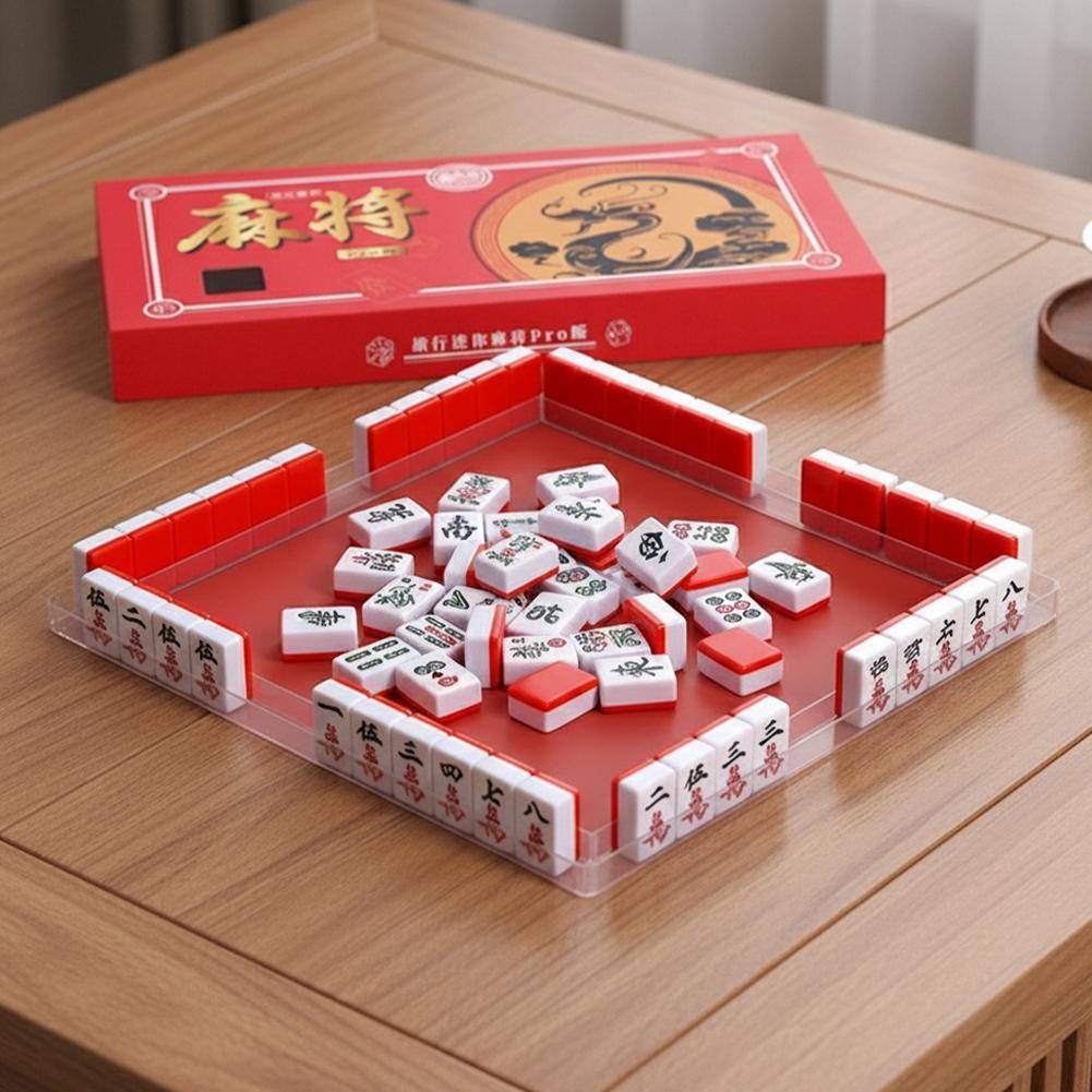 ポータブル旅行用ミニ麻雀セット 旅行用麻雀セット 収納ボック - Board Game Box のレビューと価格