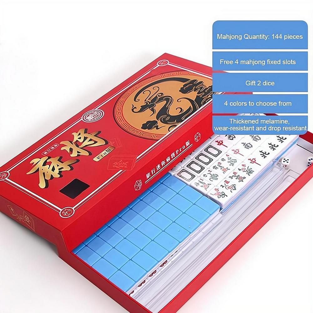 ポータブル旅行用ミニ麻雀セット 旅行用麻雀セット 収納ボック - Board Game Box のレビューと価格