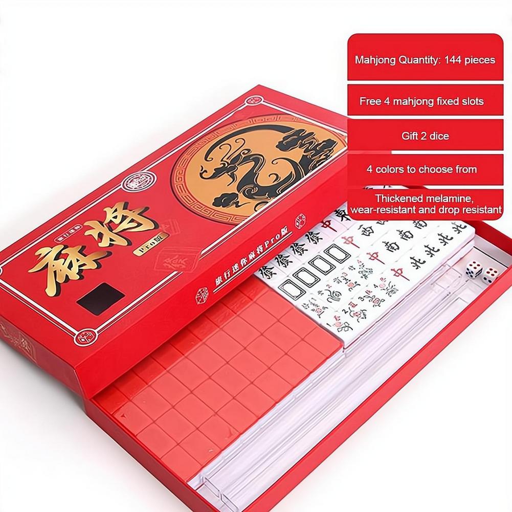 ポータブル旅行用ミニ麻雀セット 旅行用麻雀セット 収納ボック - Board Game Box のレビューと価格