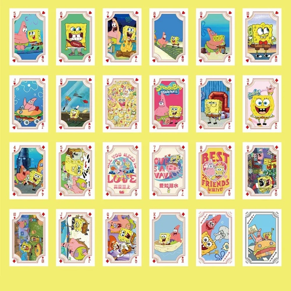 54枚入り/箱 スポンジボブ アニメ ポーカーカード パトリ - Board Game Box のレビューと価格