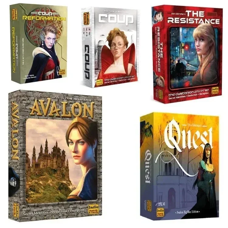 アバロンレジスタンスロールクエストボードゲーム、フルイングリ - Board Game Bang のレビューと価格