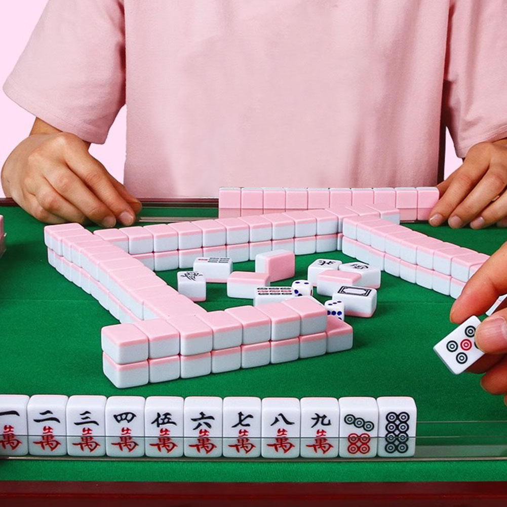 ポータブル旅行ミニ麻雀セット旅行麻雀セット収納ボックス付き落 - Board Game Box のレビューと価格