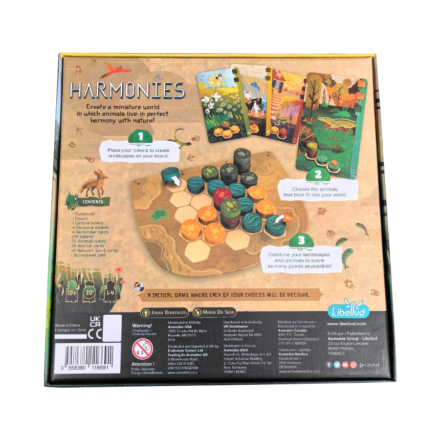 ハーモニー - ボードゲーム - 動物のための風景と生息地の - Board Game Bang のレビューと価格