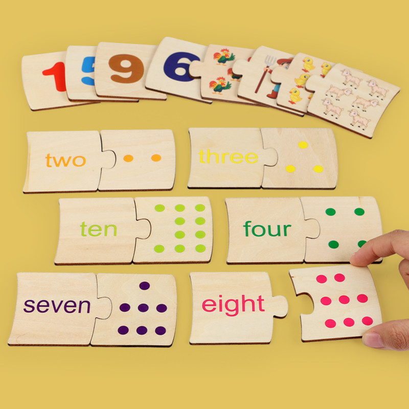 子供向け鉄箱ナンバー啓発ペアリング木製動物フードパズルボード - Board Game Box のレビューと価格