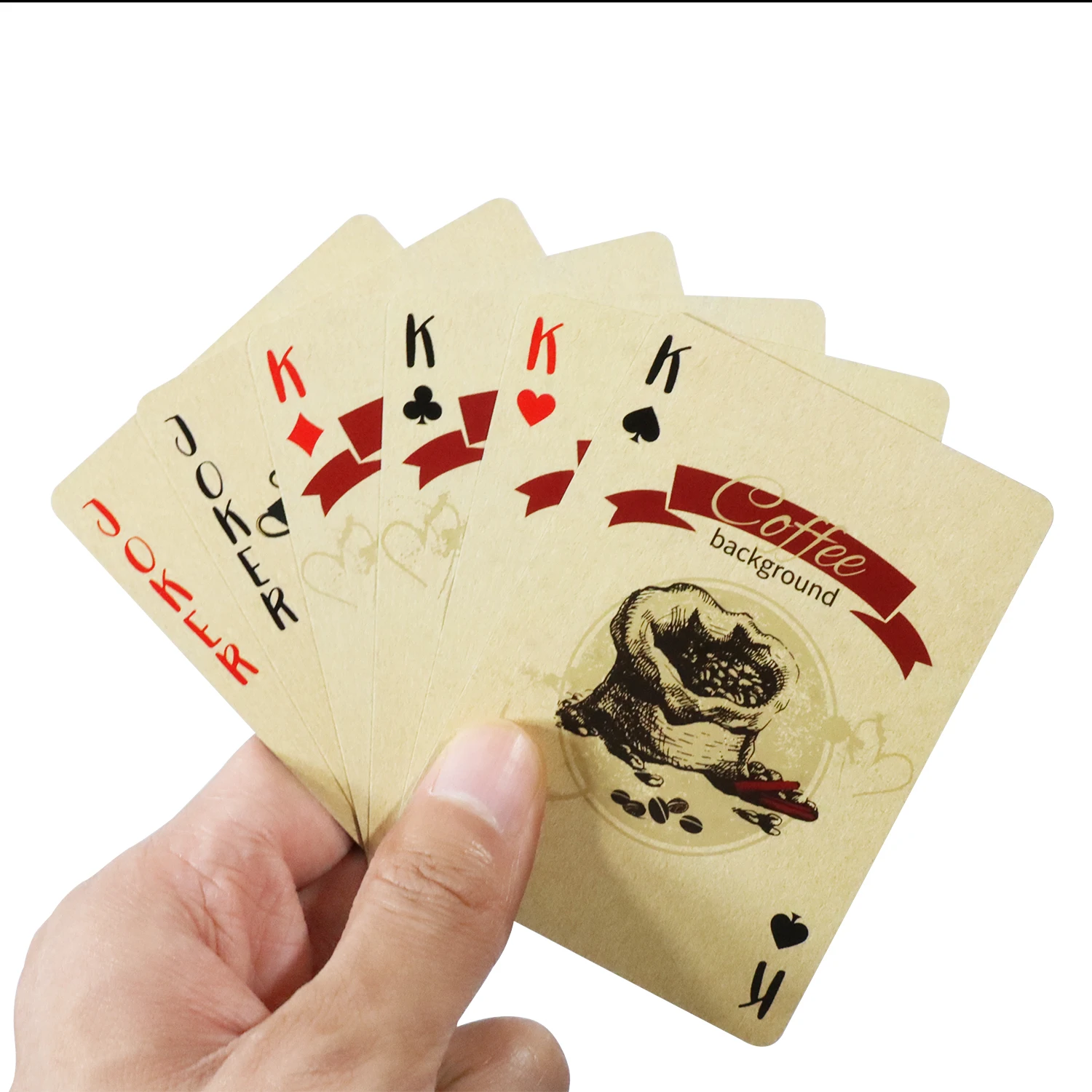コーヒー用の紙のトランプ,クラシックなポーカーカード,レトロ - Board Game Vantage のレビューと価格