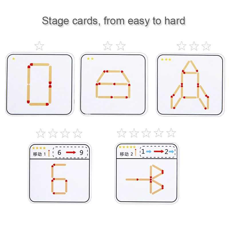 モンテッソーリマッチパズルゲーム木のおもちゃ DIY 数学幾 - Board Game Nature のレビューと価格
