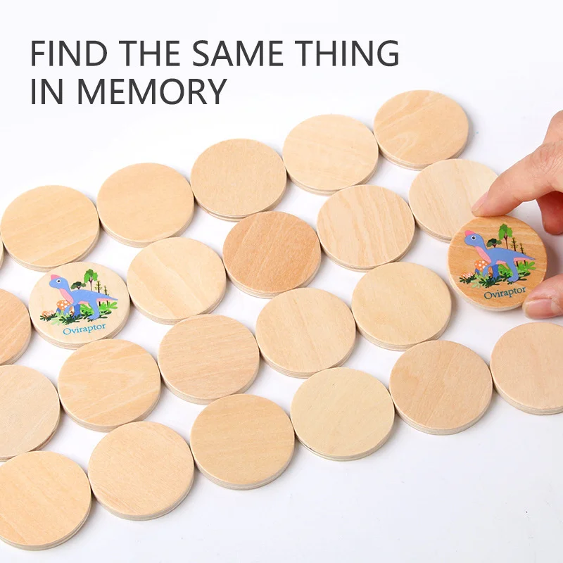 記憶ゲーム恐竜マッチングおもちゃ就学前マッチングボードゲーム - Board Game Nature のレビューと価格
