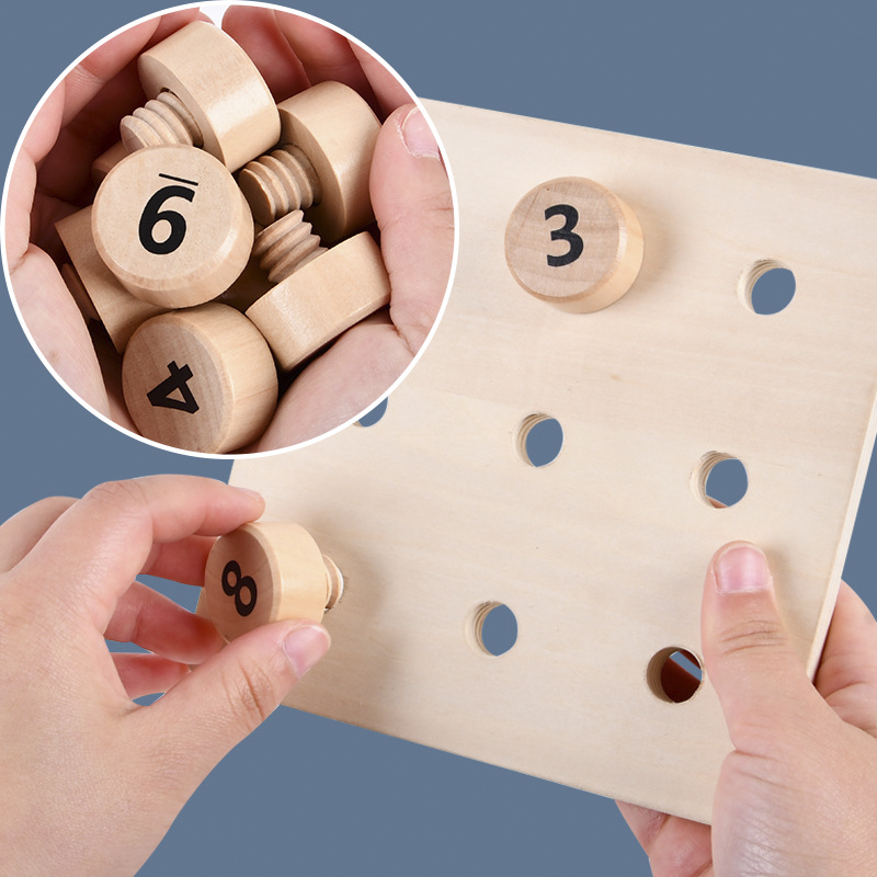 マッチングとチャレンジテーブルゲームを備えた木製のネジ,モン - Board Game Nature のレビューと価格