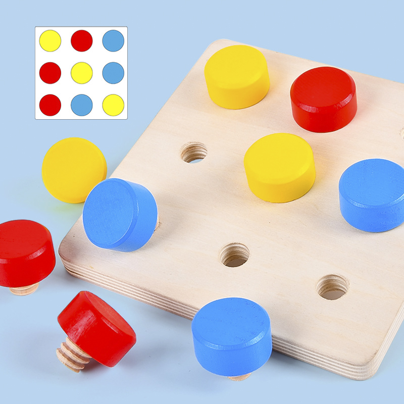 マッチングとチャレンジテーブルゲームを備えた木製のネジ,モン - Board Game Nature のレビューと価格