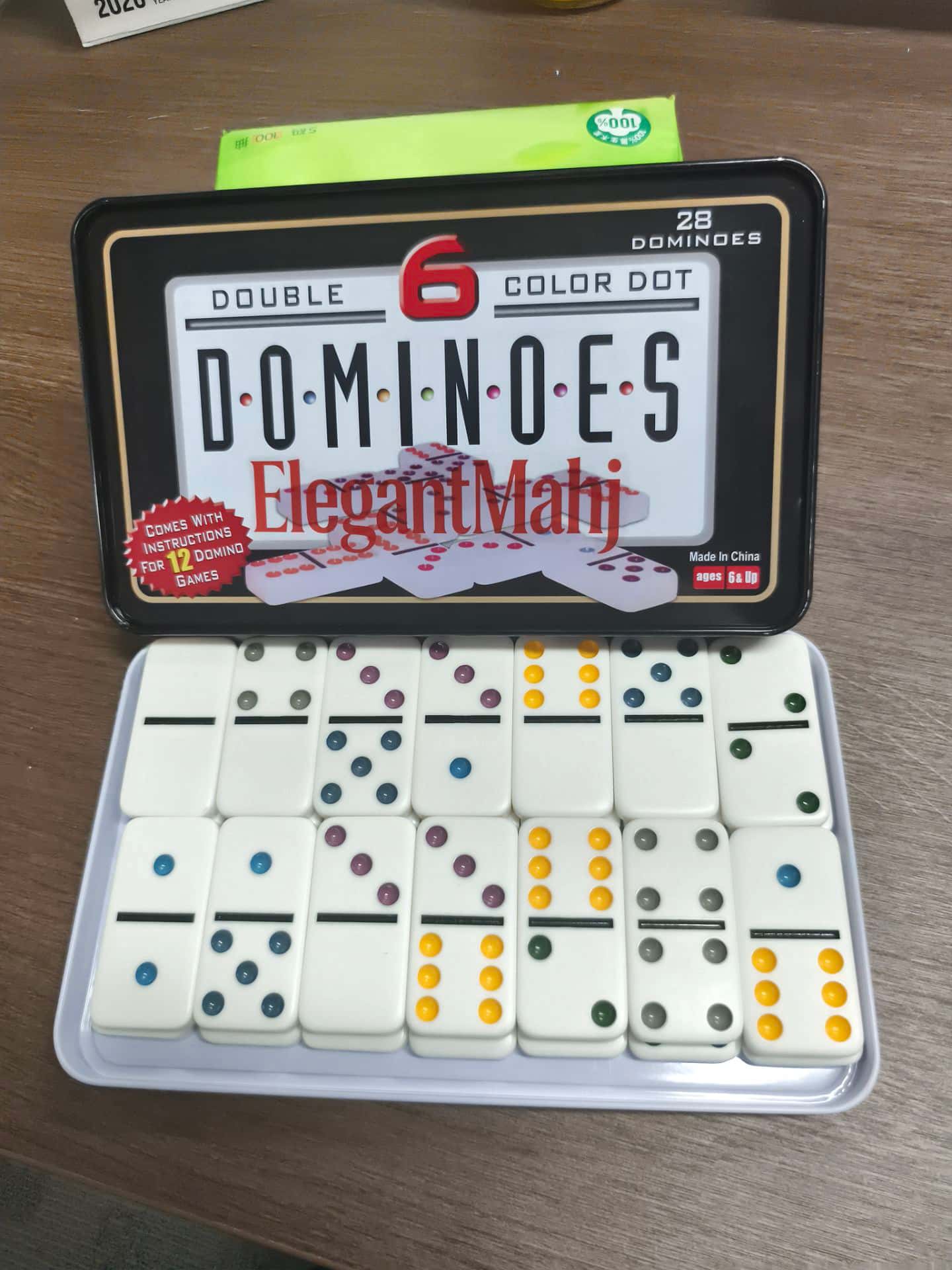 エレガントマージ ダブルシックス ドミノセット 大人用 ブリ - Board Game Box のレビューと価格