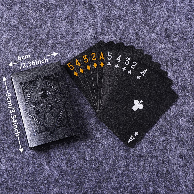 黒と金のトランプ,防水ポーカースーツ,マジックdmagicパ - Board Game With Chips のレビューと価格