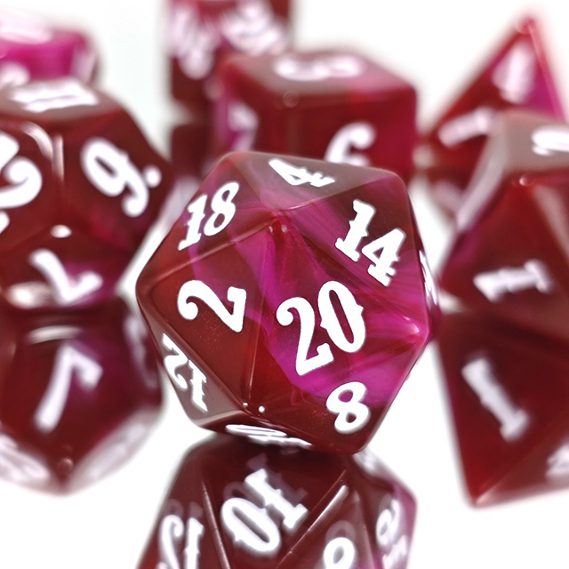ブレンドカラーアクリル素材ダイスセットゲーム デジタルダイス - Board Game Digital のレビューと価格
