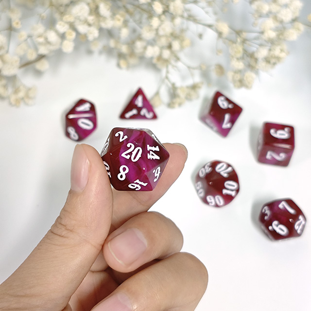 ブレンドカラーアクリル素材ダイスセットゲーム デジタルダイス - Board Game Digital のレビューと価格