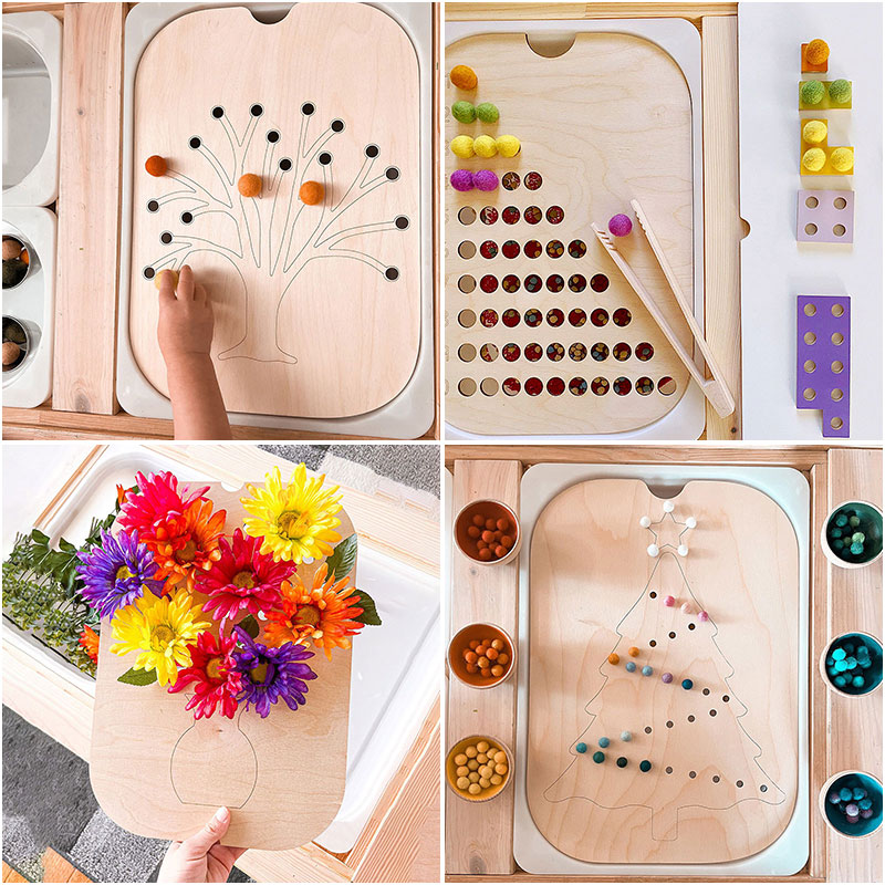 子供モンテッソーリゲーム微動トレーニング感覚トレイボードゲー - Board Game Nature のレビューと価格